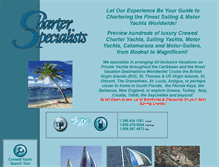 Tablet Screenshot of charterspecialists.com